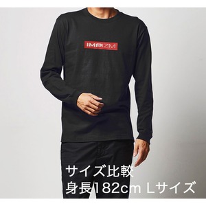 Tシャツ ロングスリーブ [カタチャレ]『IMPIZM』／Black