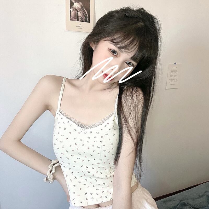 サマーレッドレーススタイルショートトップス 夏物 スーパーモール20785958910