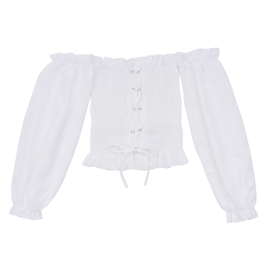 編み上げオフショルトップス(長袖) | VOLCAN&APHRODITE