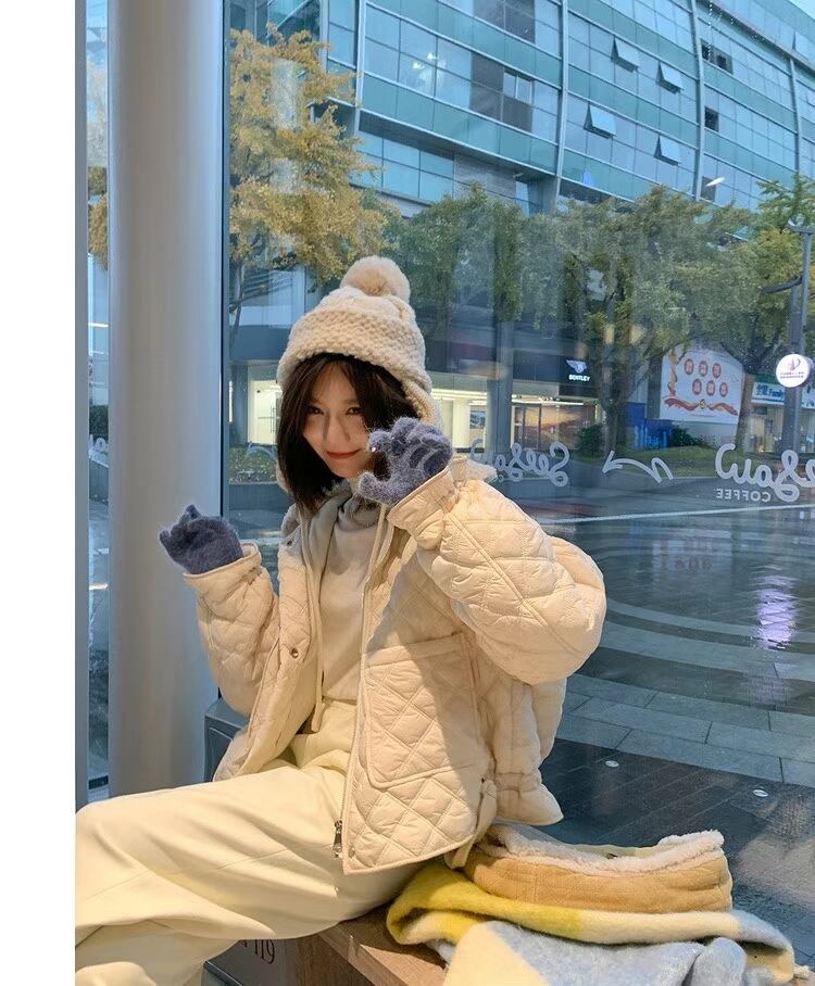 ボアつきキルティングジャケット AJ22262-8906