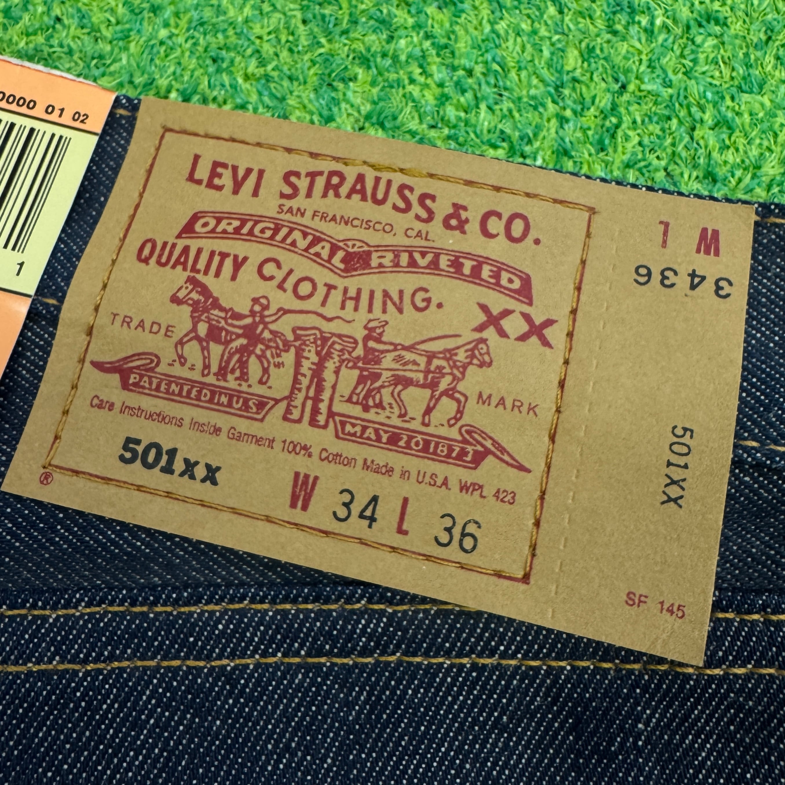 Levi's 501 アメリカ製　01年製　レギュラー　デットストック30×36 Levi's 501 90s デッドストック92年 USA W35L36 - メルカリ