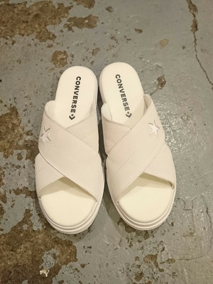 "CONVERSE ONESTAR SANDAL" EGRET/EGRET/WHITE