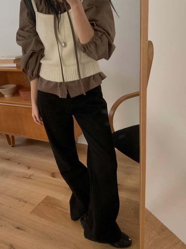 (予約) miel / 111 Kimo bootcut denim pants 1color