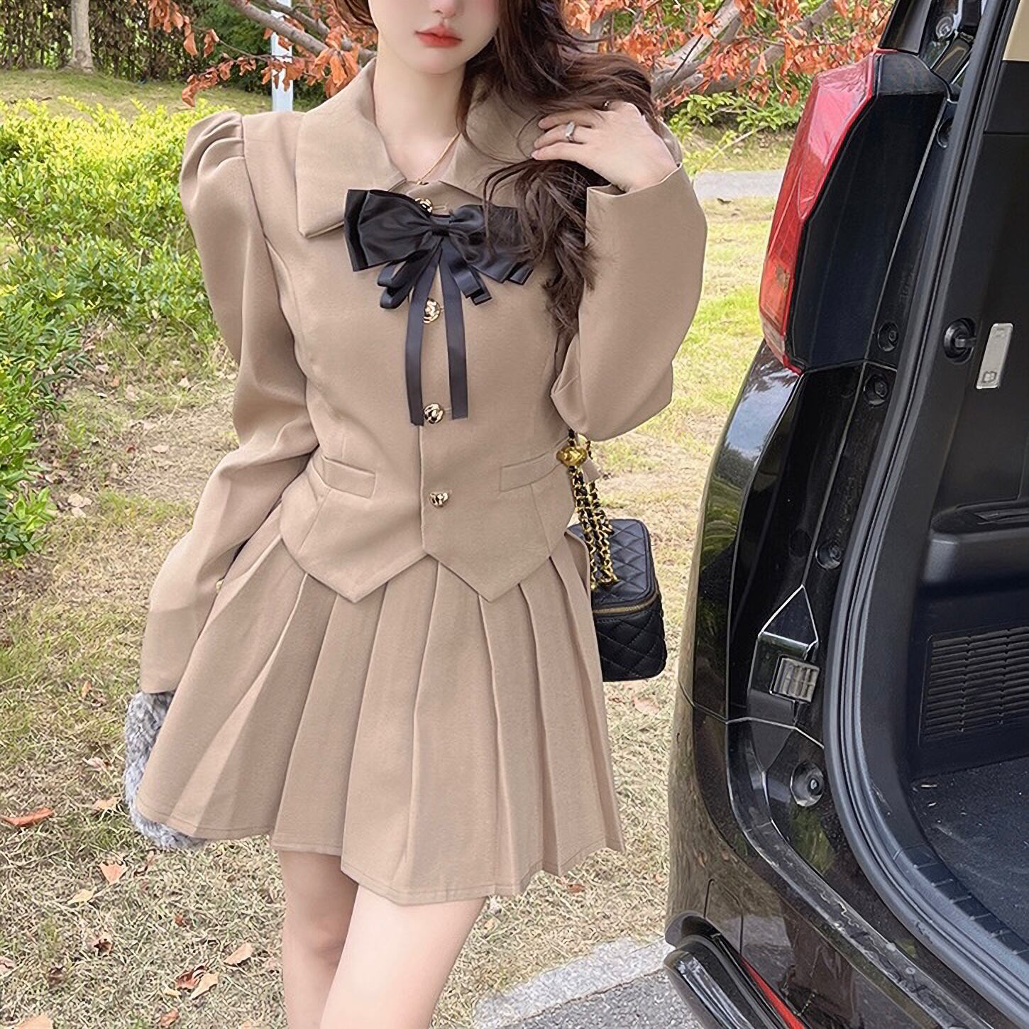 2色 パワショル制服風ガーリーset up | selectshop MAJOLIE