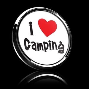 228番 ゴーバッジ I LOVE CAMPING 01