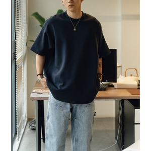 Drop shoulder crew neck t-shirt 0760