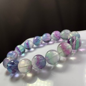 f39グラデーションが綺麗★大玉フローライトブレスレット