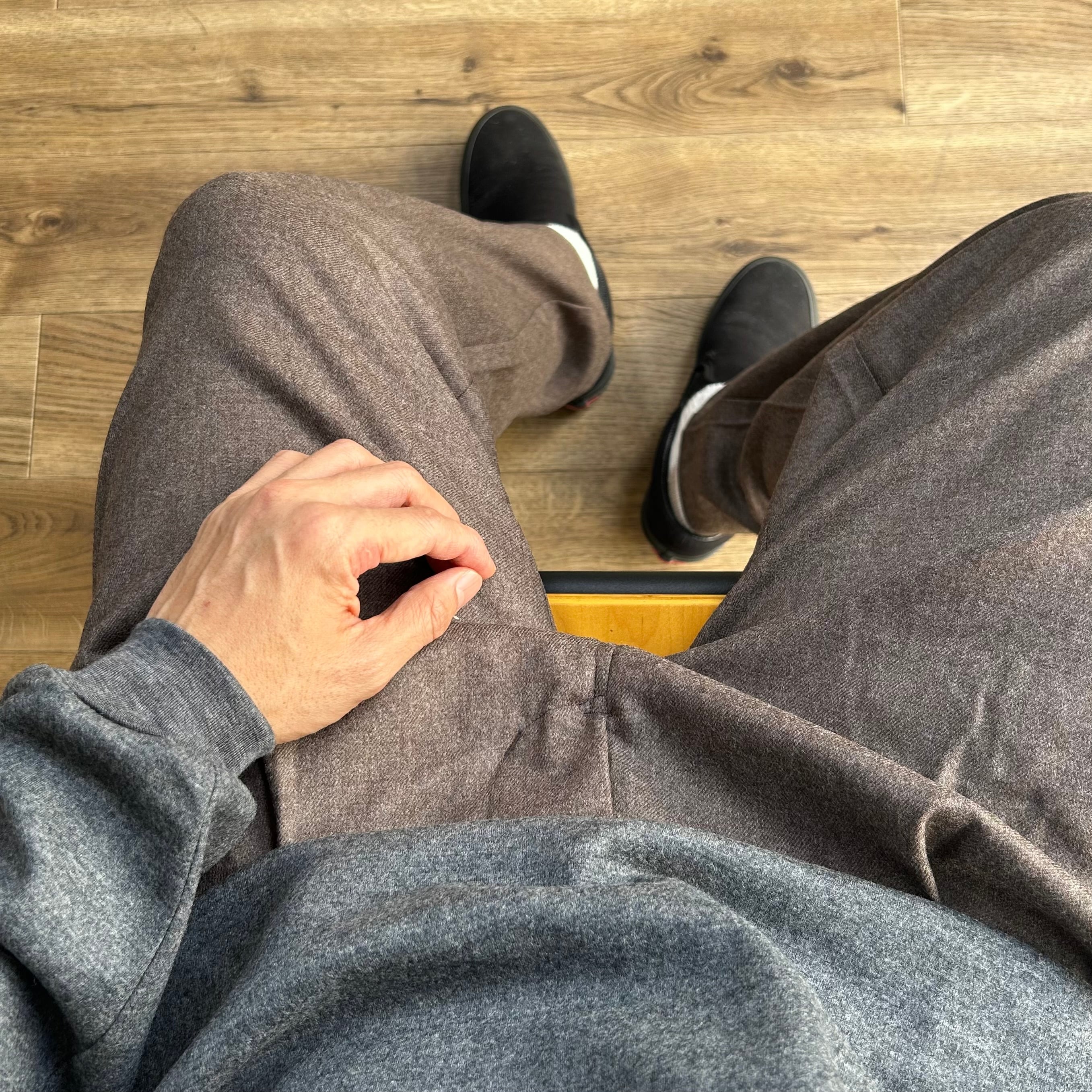 25AW》【STILL BY HAND】WOOL SAXONY WIDE EASY SLACKS スティルバイ