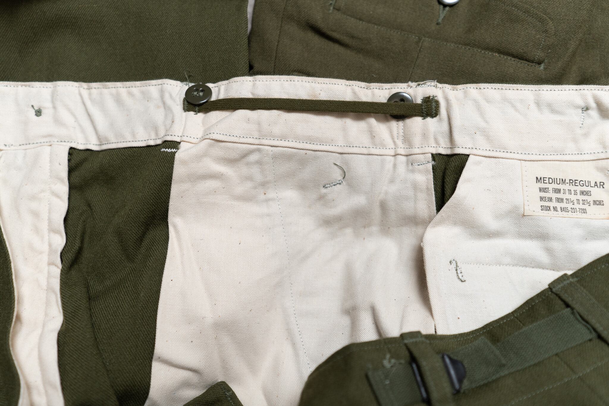 DEADSTOCK】U.S.Army M-1951 Field Wool Trousers OG-108 実物 