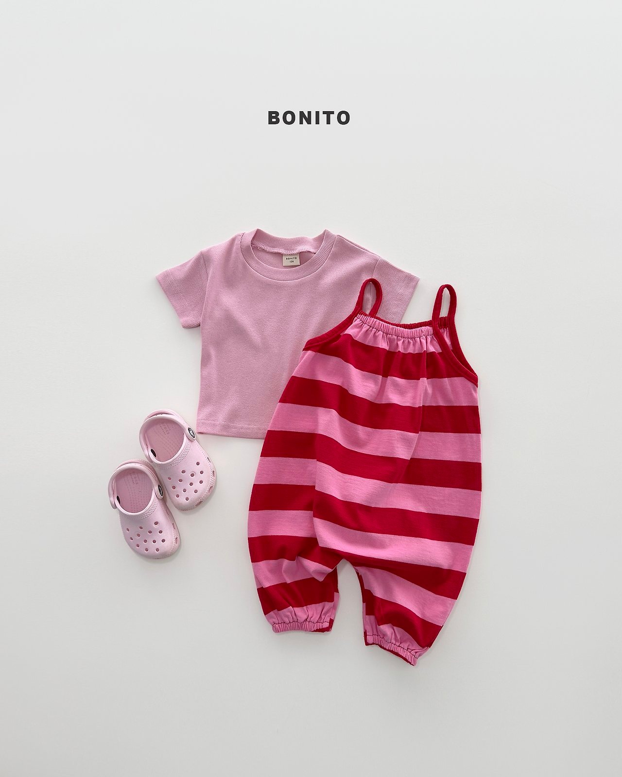 [BONITO] 1+1 Ribbed Tee / [보니토] 1+1골지티