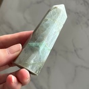 ガーニエライト タワー3*グリーンムーンストーン*ポイント*天然石インテリア*パワーストーン*天然石置き物