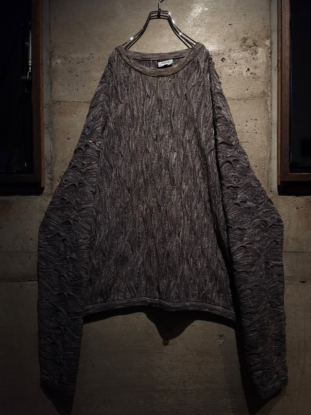 【Caka】"COOGI" Gray Color Vitage Loose Pullover Knit