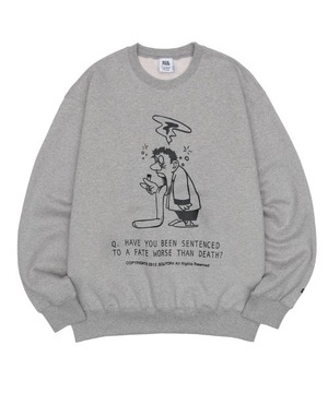 [SCULPTOR] Question Sweatshirt Melange Gray