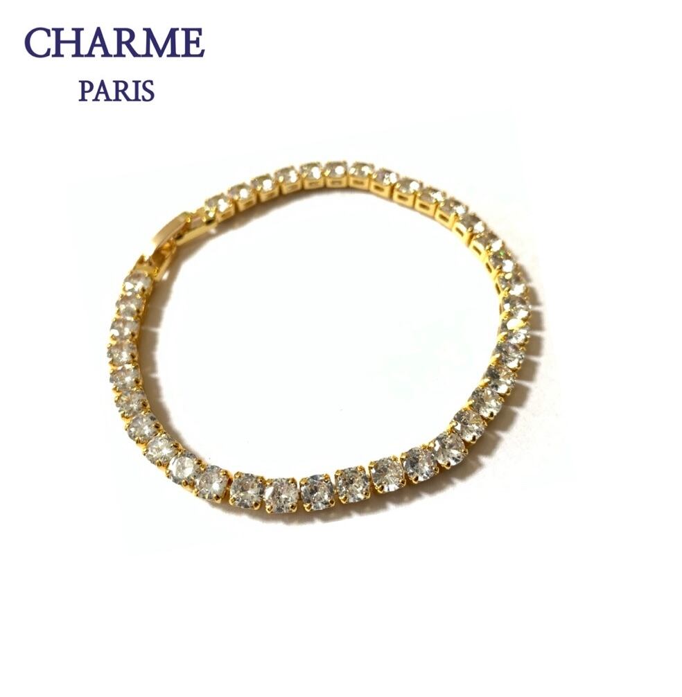 18k plating cz diamond bracelet