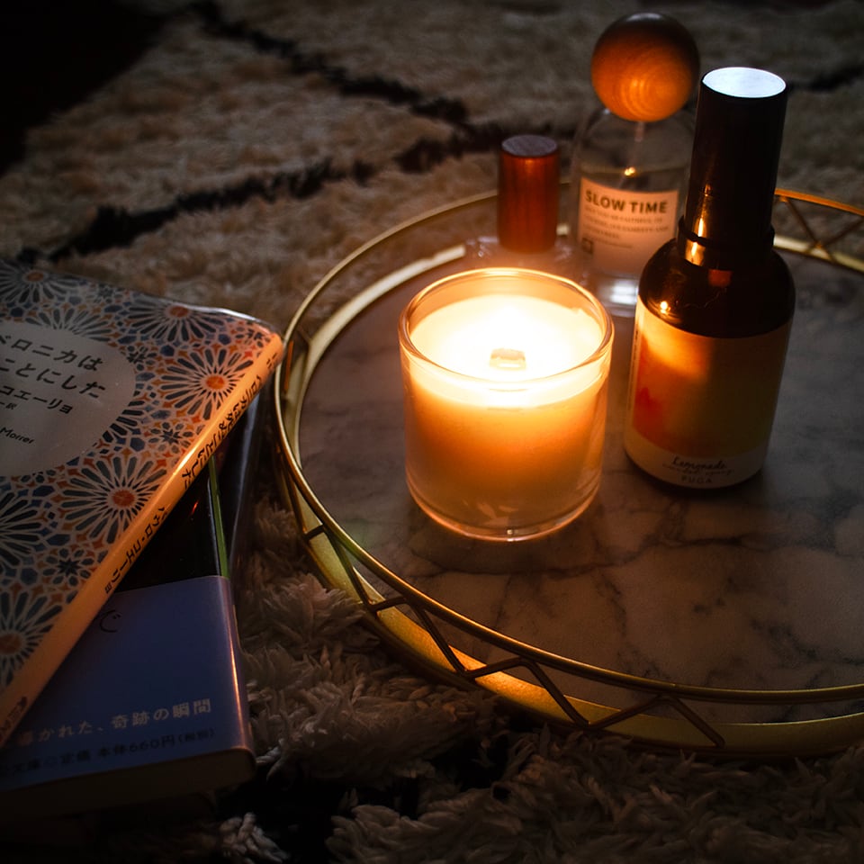 香りが選べる》mini wooden candle aroma set｜3つの感覚で夜を贅沢に