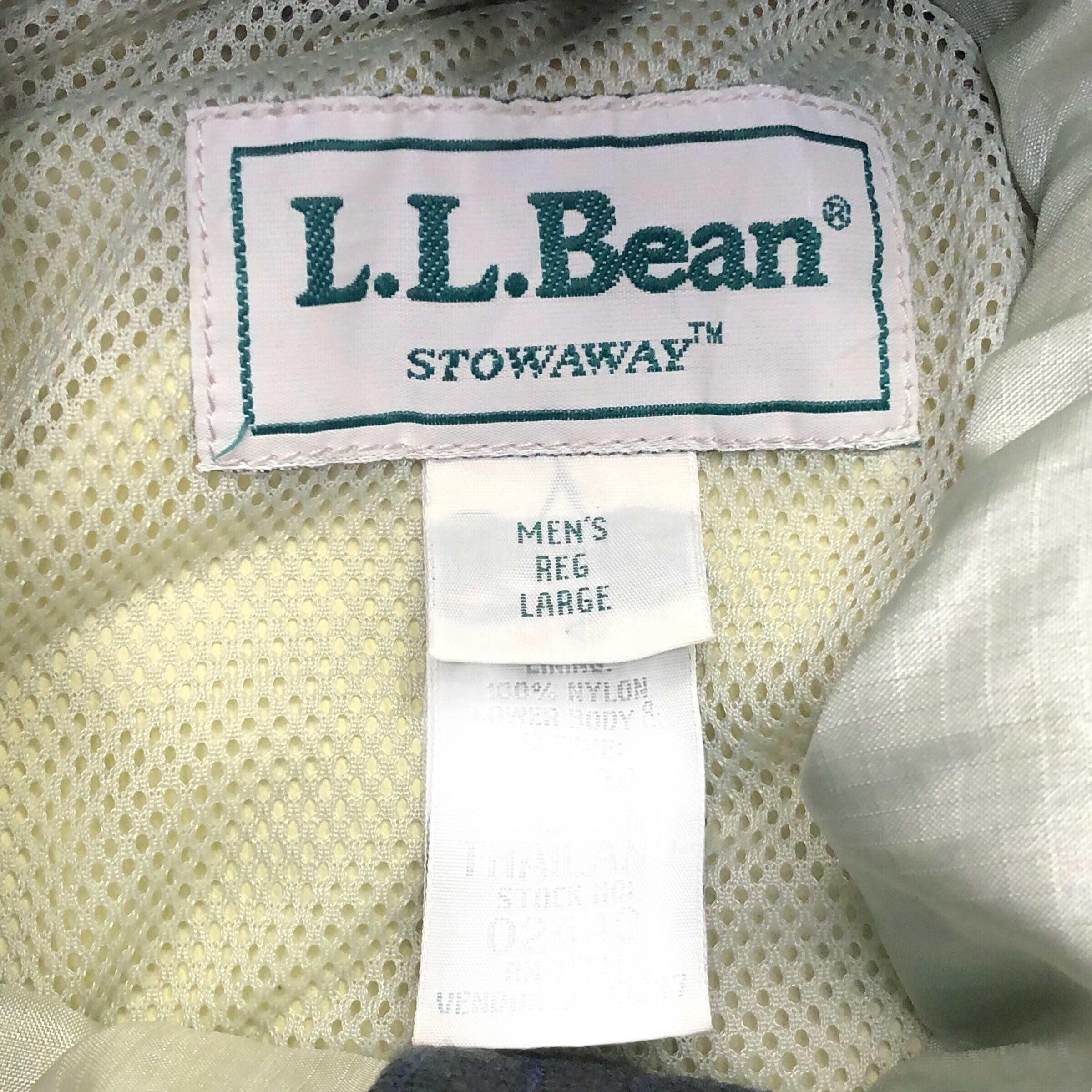【L.L.Bean】STOWAWAY GORE-TEX ナイロンジャケット