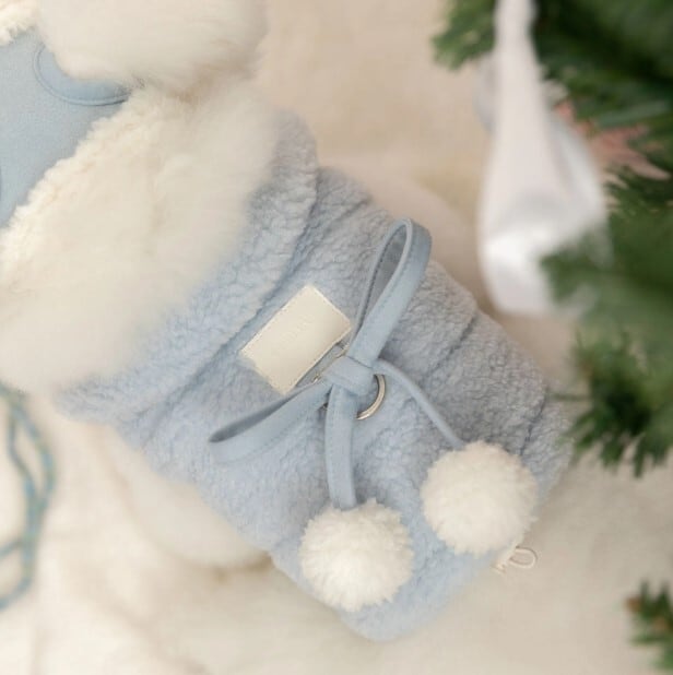 予約【todley】Winter Fluffy puffer (Blue)