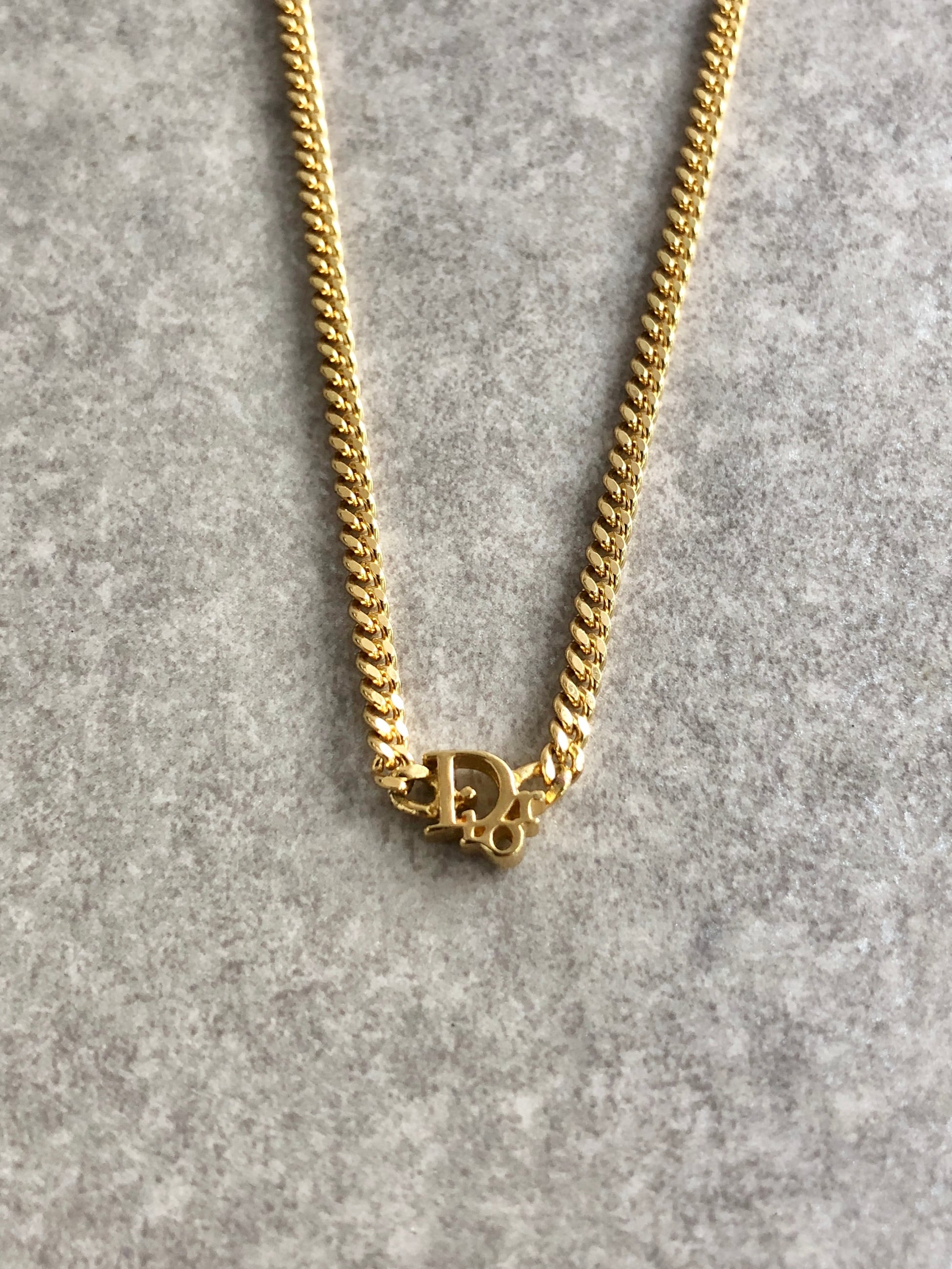 Christian Dior クリスチャン ディオール ネックレス ゴールド DIOR