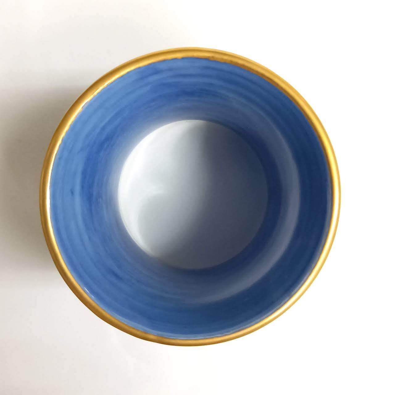 □茶道具□蓋置 色絵 三つ蝶、 高野昭阿弥作 共箱□新品□ 蓋置 色絵