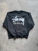 STUSSY STOCK LOS ANGELES CREW (black)