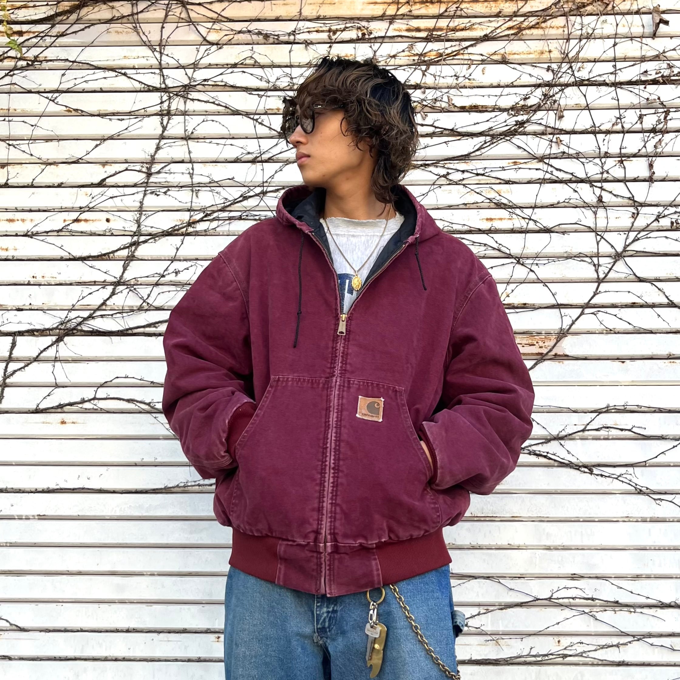 USA製 80年代 size:L 【Carhartt 】 カーハート アクティブ