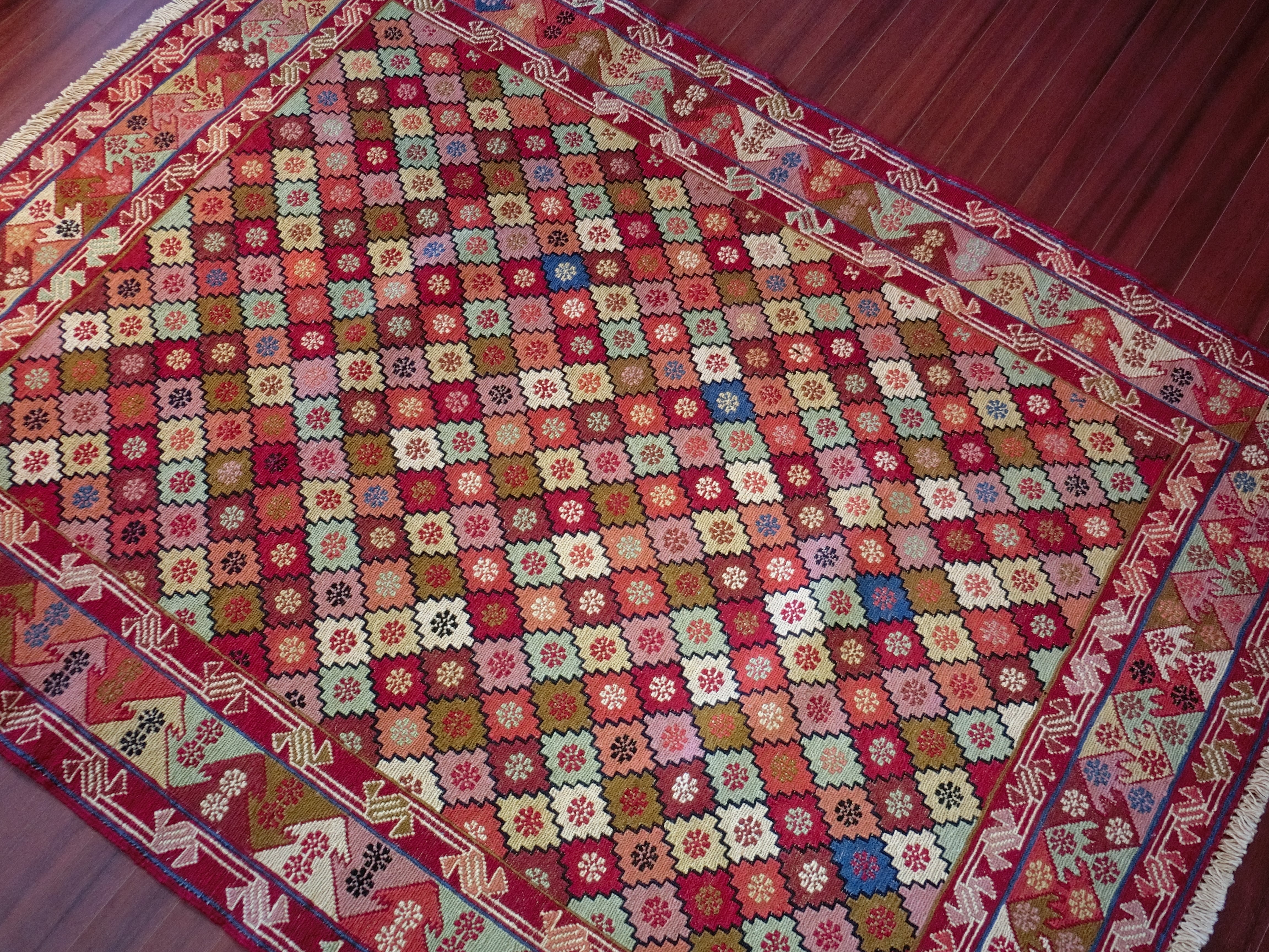 ペルシャ産 手織り キリム KBB21 | Heris Carpet ヘリス カーペット