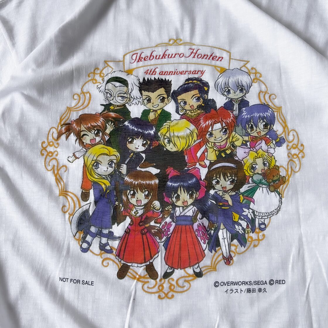 2002年 “サクラ大戦” 太正浪漫堂4周年記念tシャツ アニメtシャツ | PAY ID