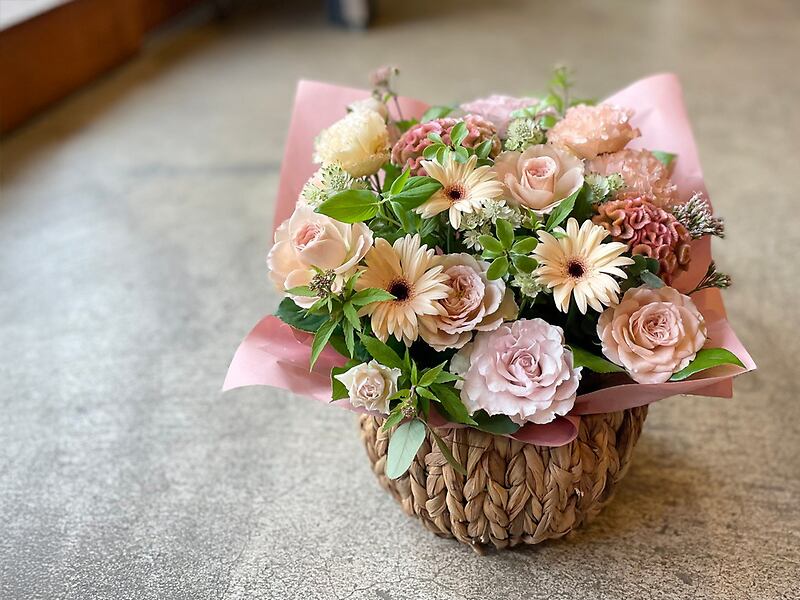 優しさNO.1「ふんわりコットンキャンディ」【アレンジメント】