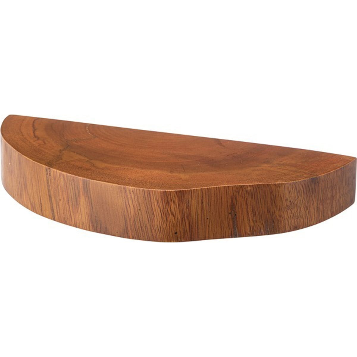 ウォールシェルフ 天然木 マホガニー ラッカー塗装 スチール 金メッキ