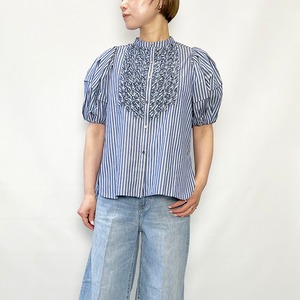 MARILYN MOON マリリンムーン modern tuck frill volume sleeve blouse 4262-160 2026春夏新作 [送料無料]