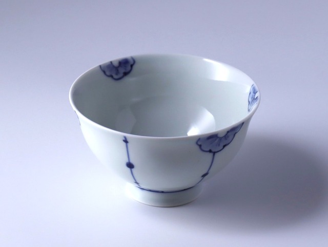 飯碗（大）　染付花点紋
