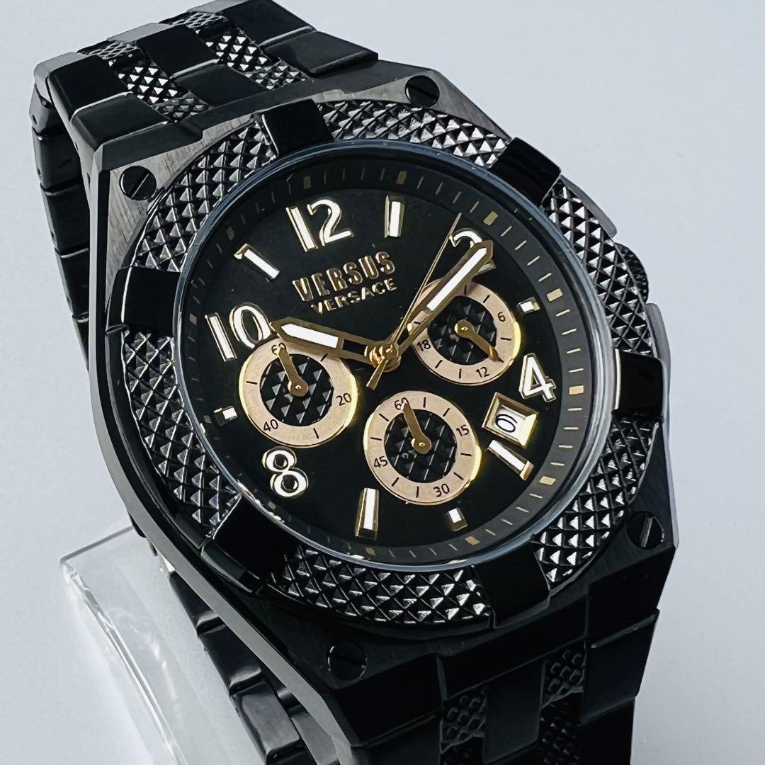 ヴェルサス ヴェルサーチ メンズ 腕時計 ブラック ケース付属 新品 ...