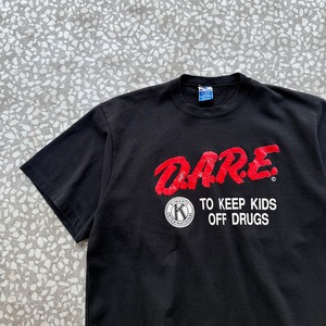 Champion / 90′s  usa製D.A.R.E. tee  sizeXL