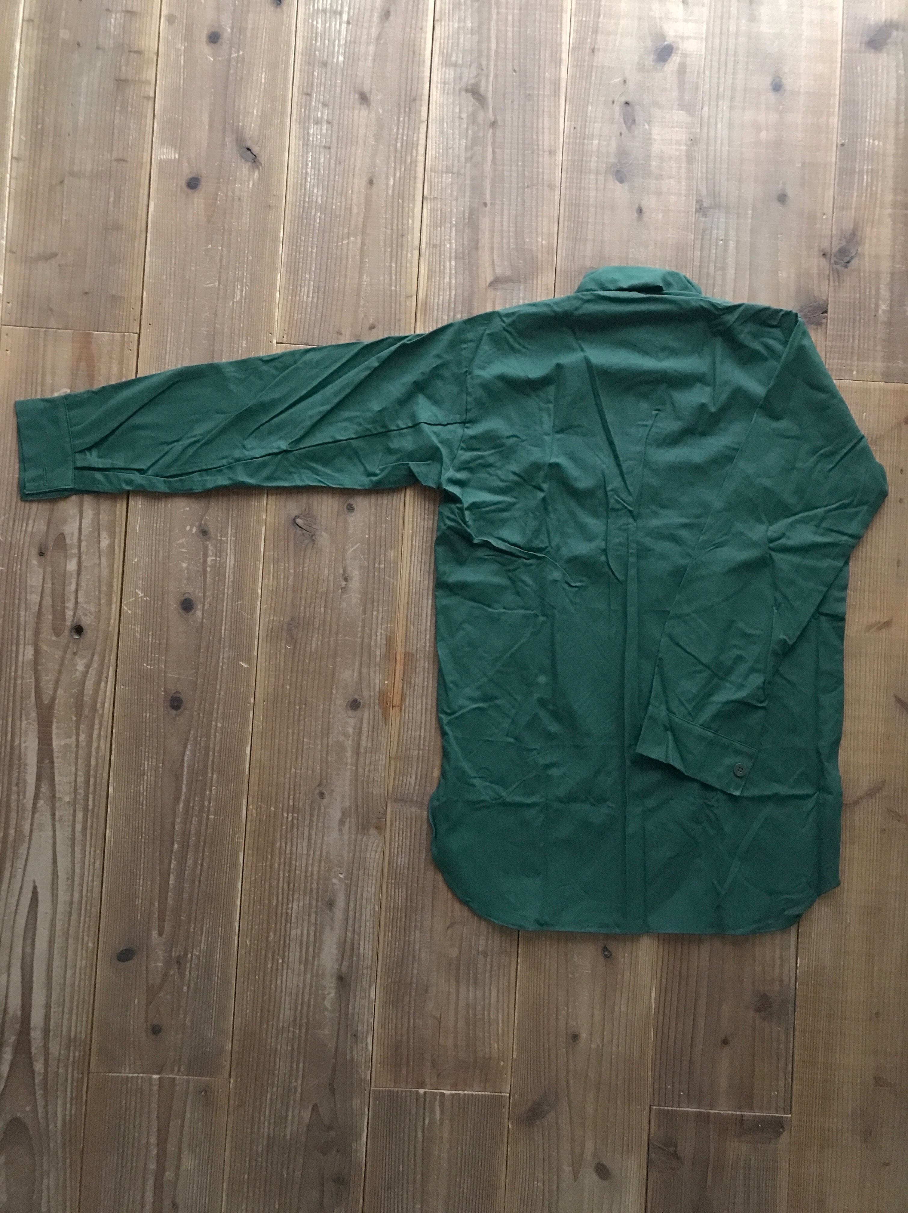 70's Swedish Army M-55 ミリタリーシャツ DEADSTOCK (表記37)