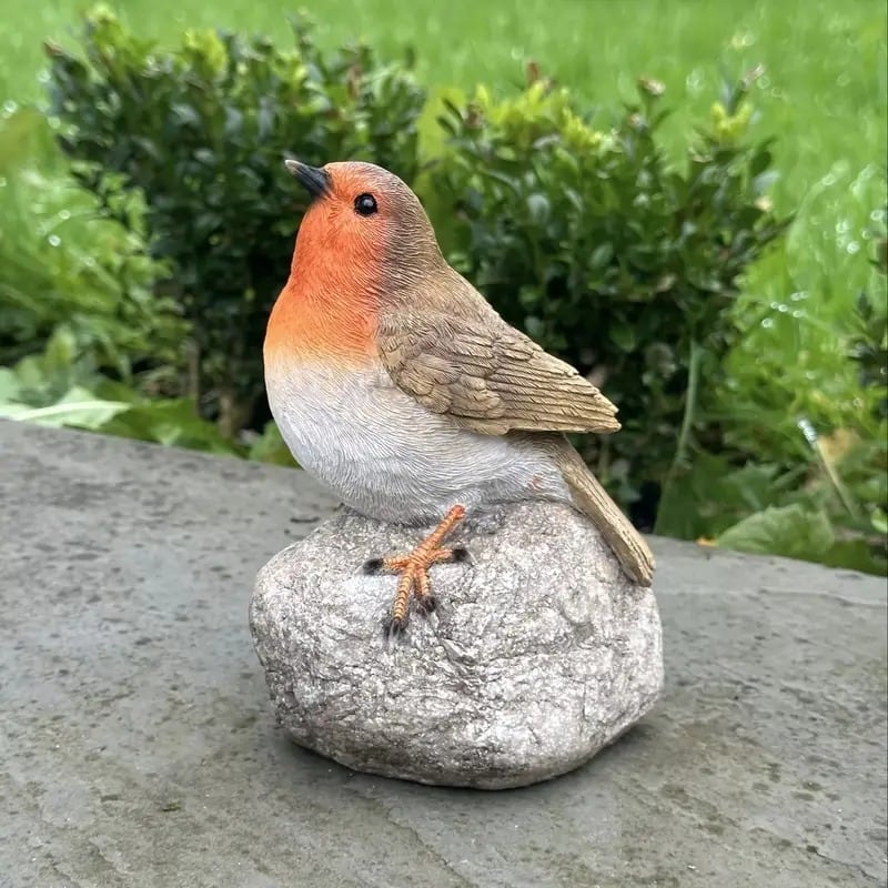 置物 オブジェ ロビン 鳥 樹脂 ガーデン おしゃれ かわいい インテリア
