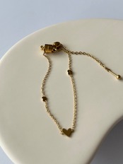 SS マグネットスライドラブチェーンブレスレット