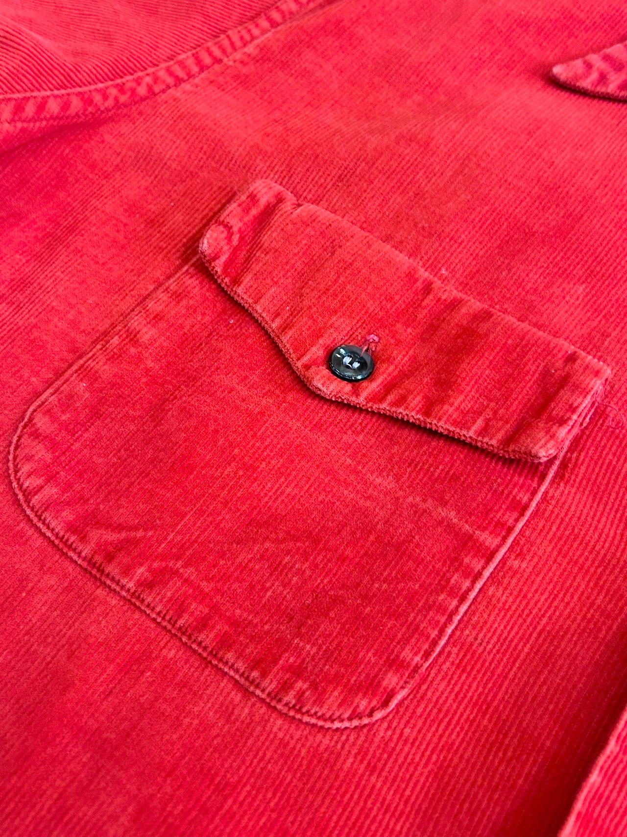 40s MOHAWK CORDUROY OPEN COLLAR SHIRT Size L