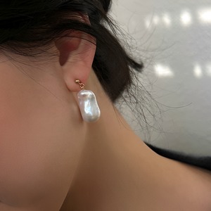 Pearl earrings 14k gold filled【H00007】