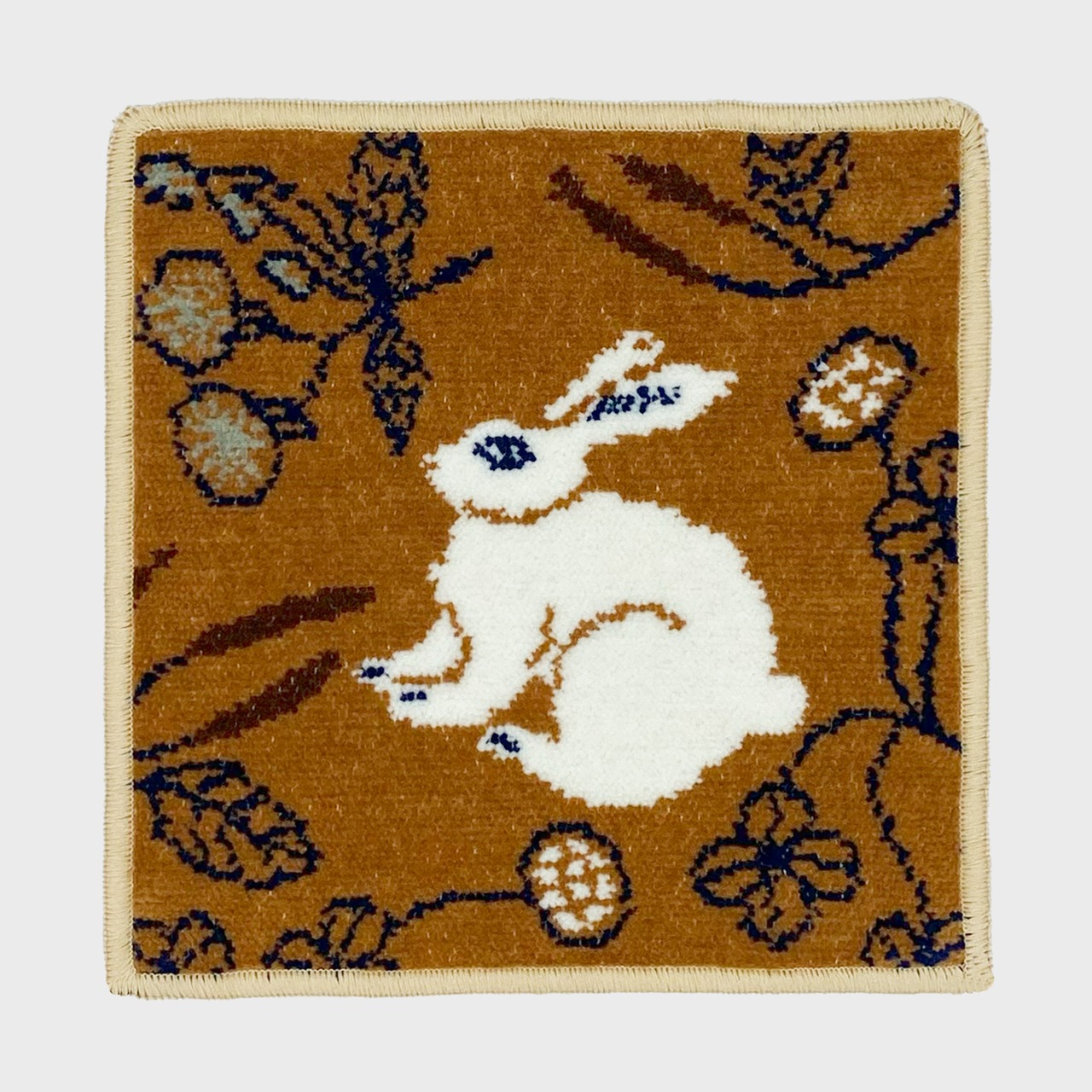 【Miyuki Matsuo】 松尾ミユキ CHENILLE HANDKERCHIEF ウサギ シェニール織ハンカチ