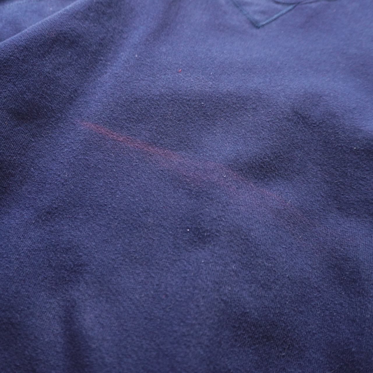 90s L.L.Bean × Russell sweatshirt solid navy XL 古着 - 11
