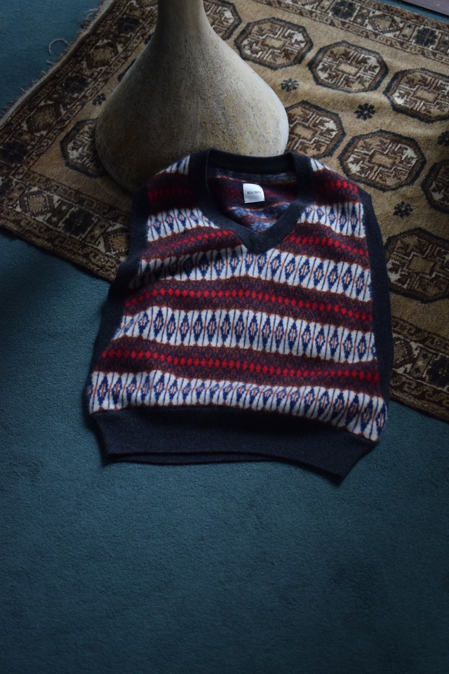 BISOWN / CASHMERE MIX PATTERN VEST