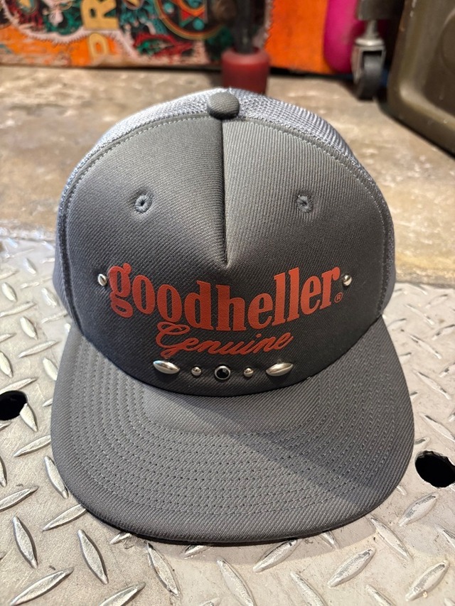 GOOD HELLER / LOGO & STUDS MESH CAP / MASH CAP / GRAY / GH-26AW003