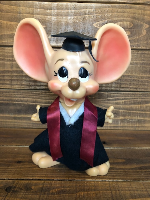 ROY DES OF FLORIDA MOUSE Coin Bank/Graduation/フロリダマウス 卒業式 貯金箱 70's ビンテージ