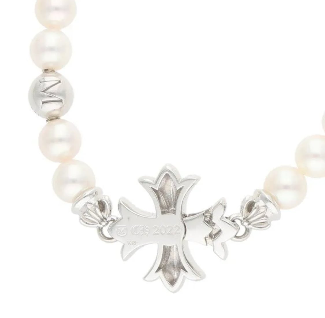 CHROME HEARTS クロムハーツ × MIKIMOTO ミキモト CH PLUS CLASP WHT
