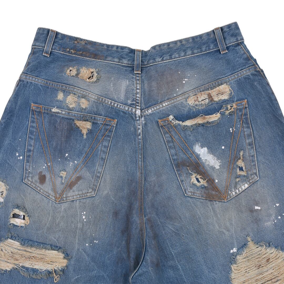 VETEMENTS】TRASHED BIG SHAPE DENIM SHORTS | AYIN