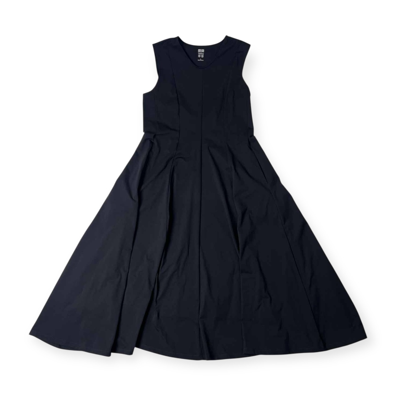 UNIQLO × Theory ユニクロ セオリー コラボ ノースリーブ ワンピース L/ブラック レディース