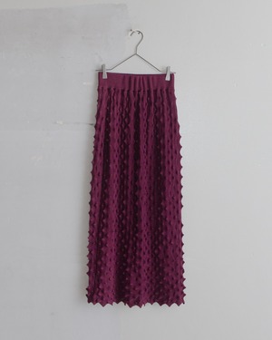 OPEN SESAME CLUB - durian long skirt "Bordeaux"