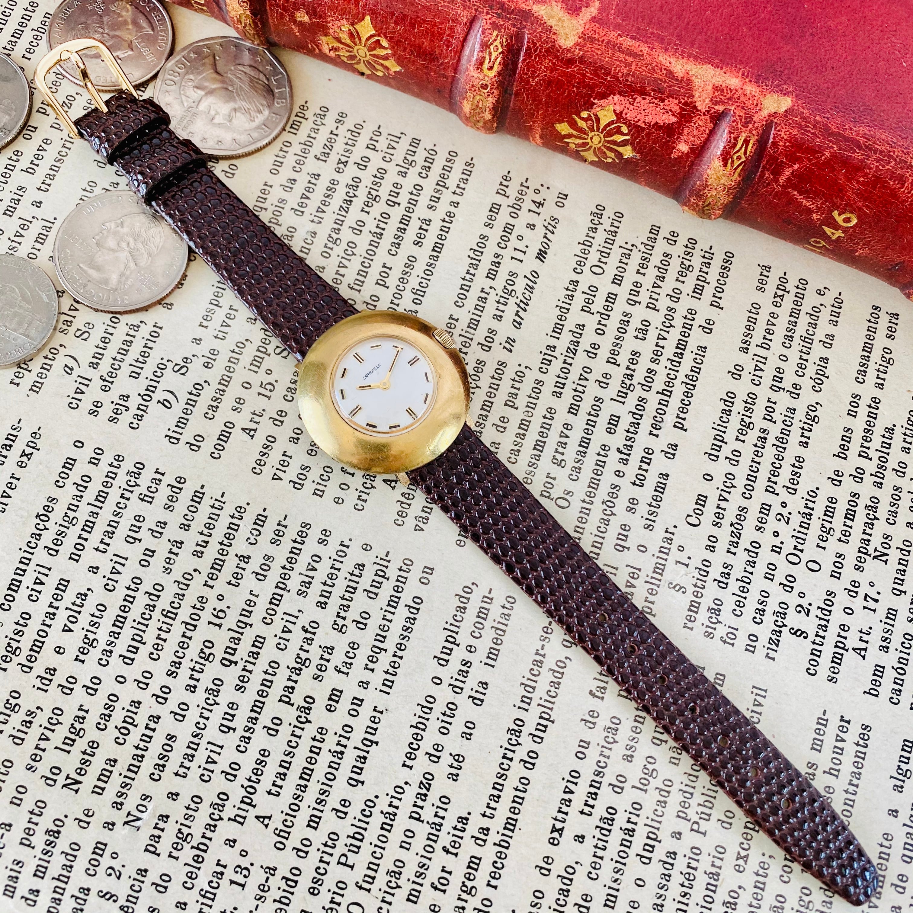 高級腕時計キャラベル】Caravelle 1970年代 手巻き 17石 スイス メンズ