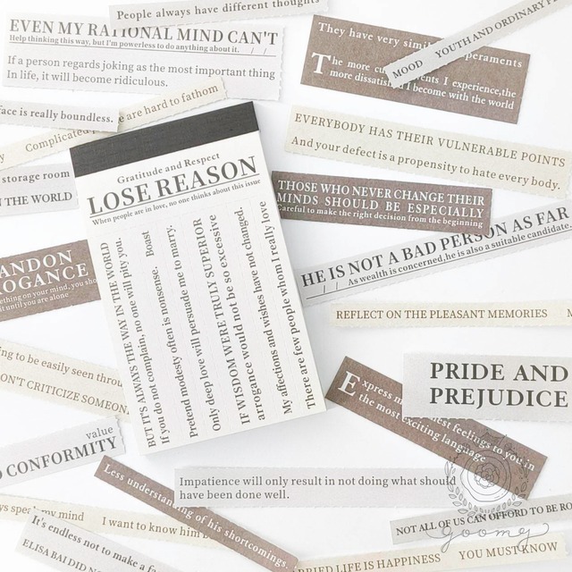 ミシン目加工英字ペーパーパッド2 <P510>