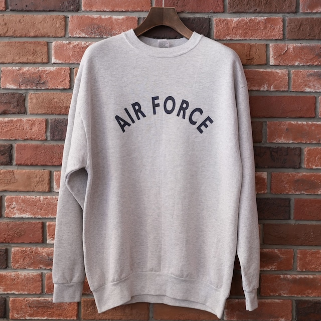 AIR FORCE "クルーネックスウェット" -GRAY- SIZE M (USED)